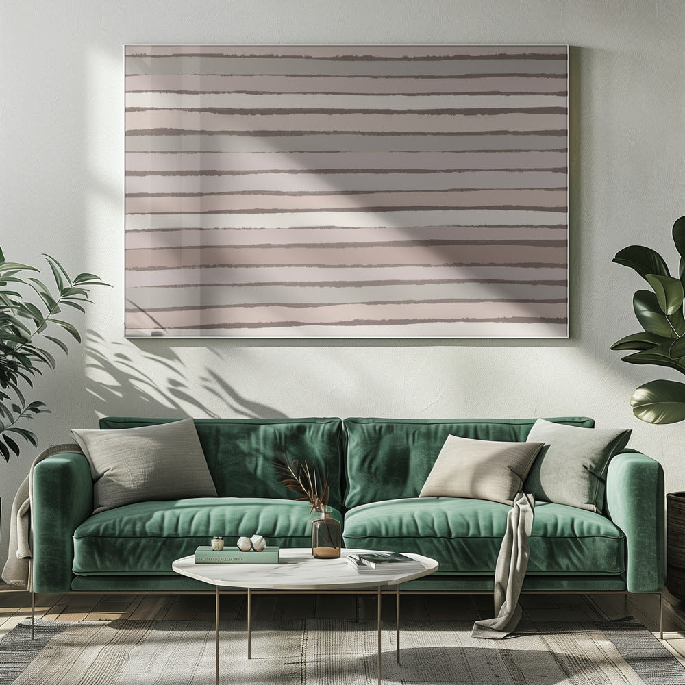 Pastel Stripes PAttern Poster